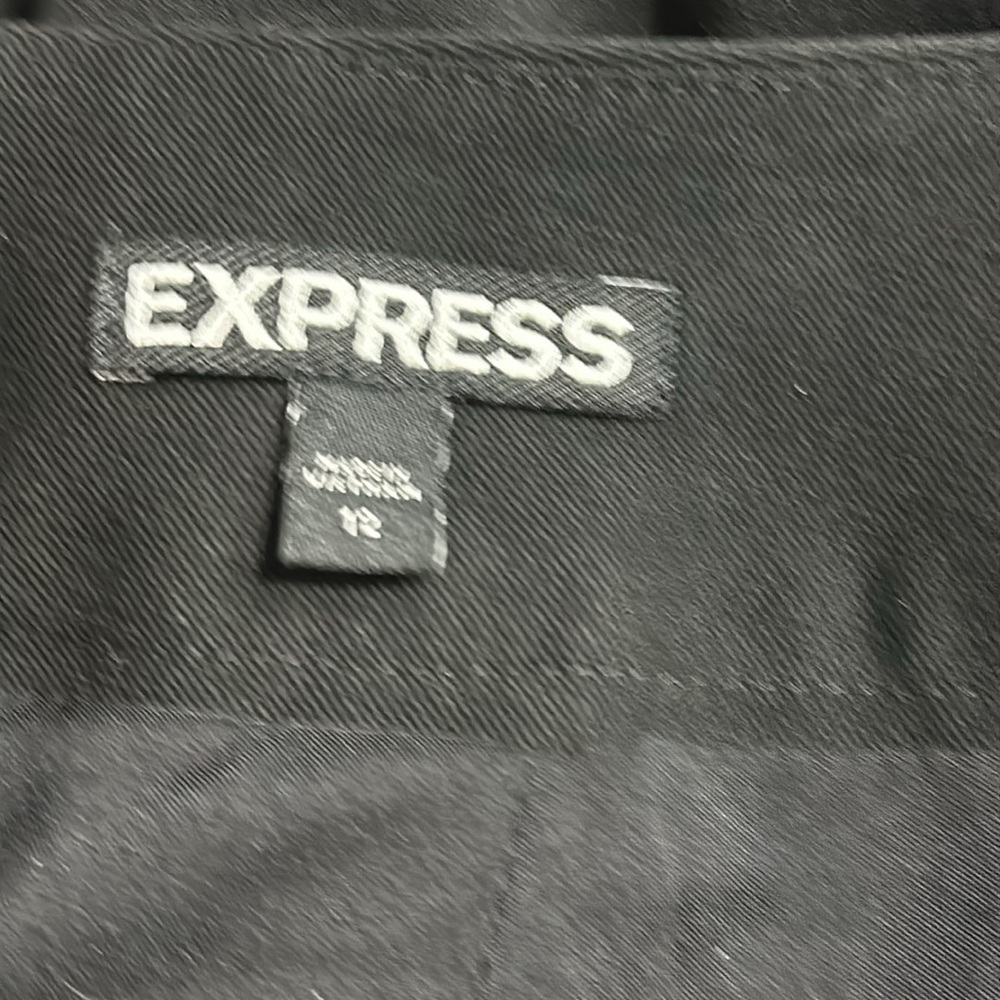 Express Black Straight Pencil Skirt Size 12 - Picture 4 of 5